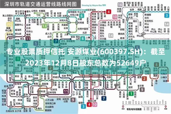 专业股票质押信托 安源煤业(600397.SH)：截至2023年12月8日股东总数为52649户